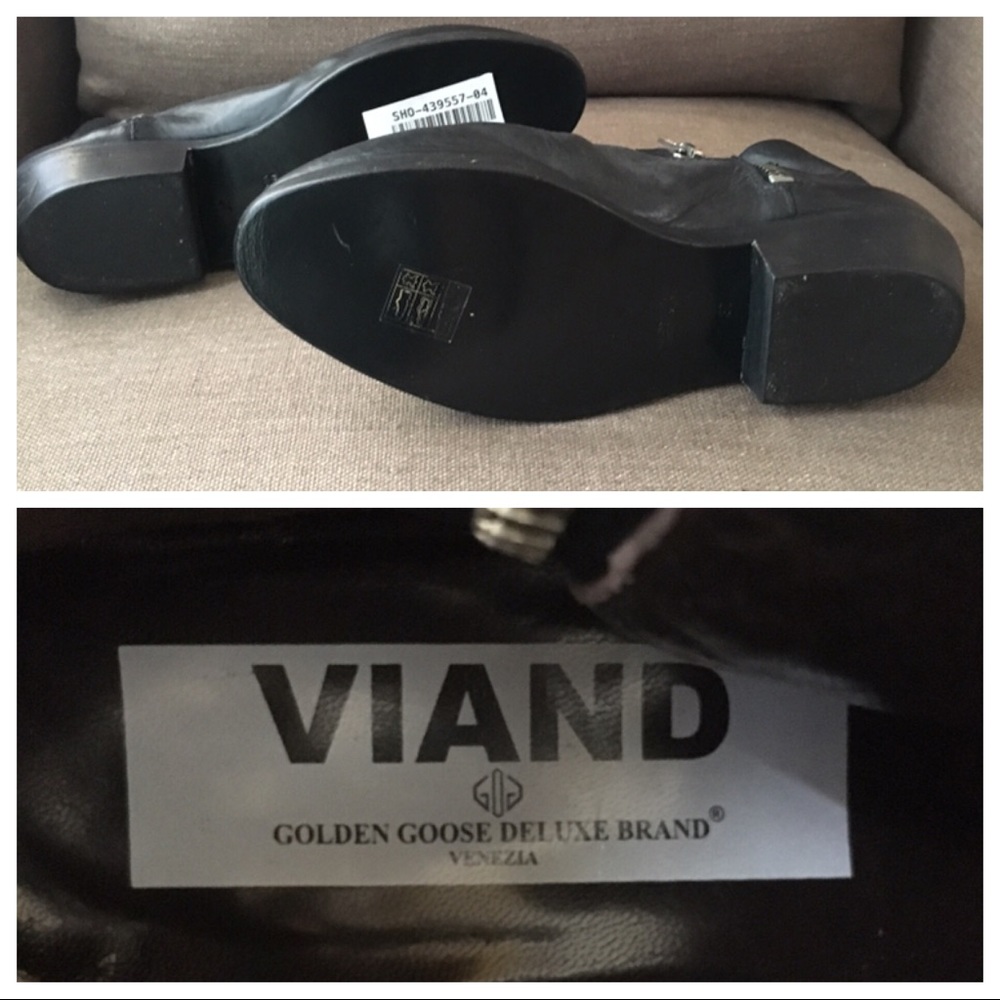 SOLD Golden Goose Viand Black Ankle Boots 37 NWT - Picture 8 of 8